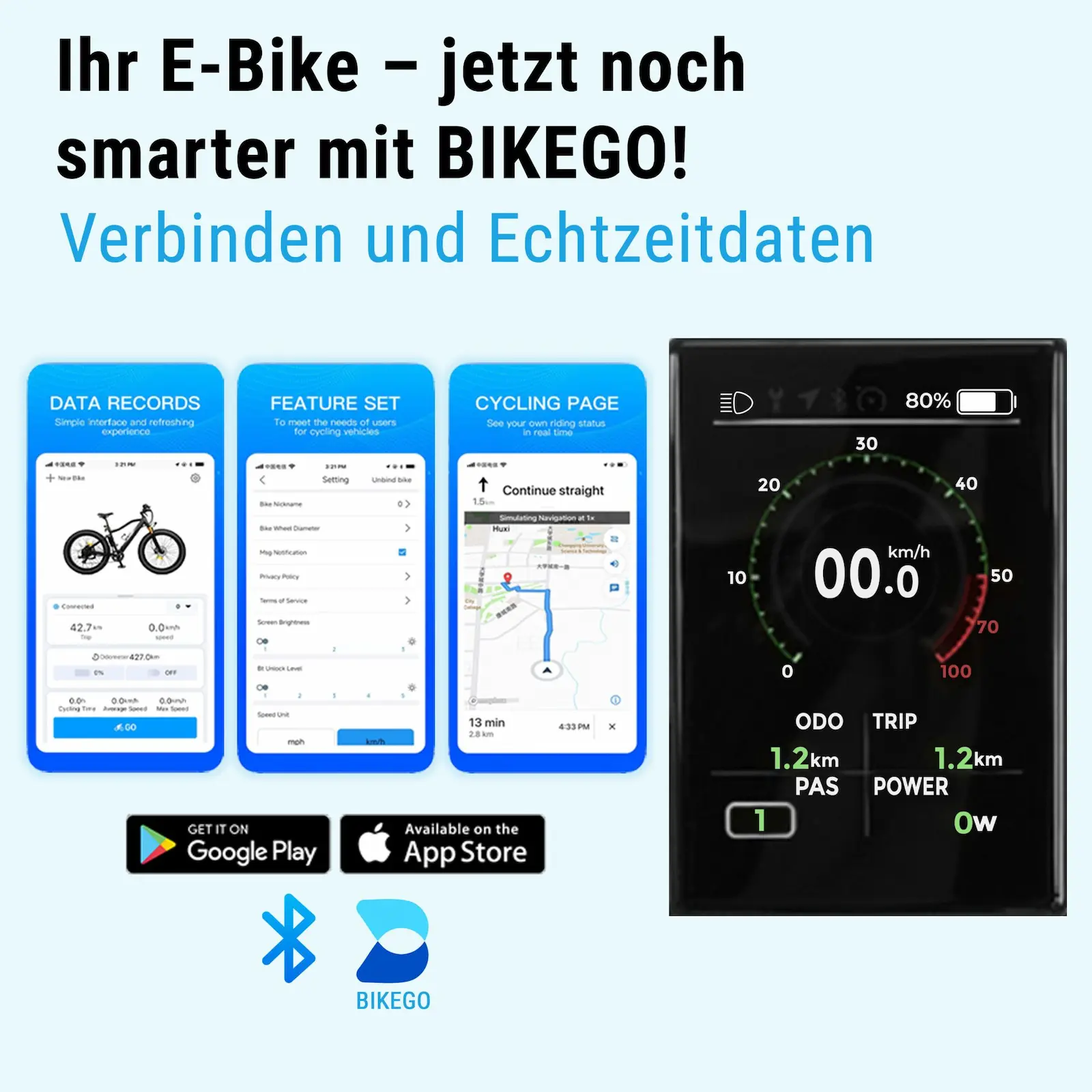 City E-Bike Stadtfalter B14 – 28 Zoll – Weiß - App-Kompatibilität