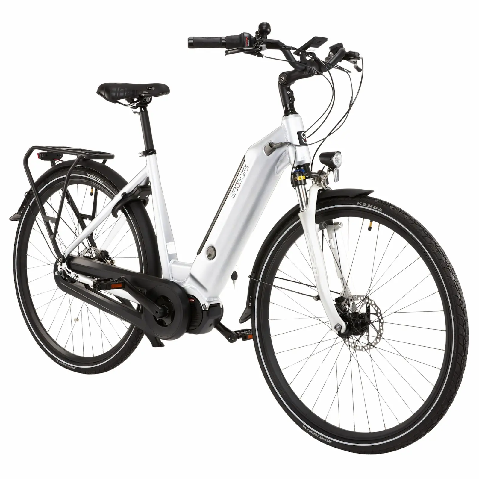 City E-Bike Stadtfalter B14 – 28 Zoll – Weiß - Produktansicht