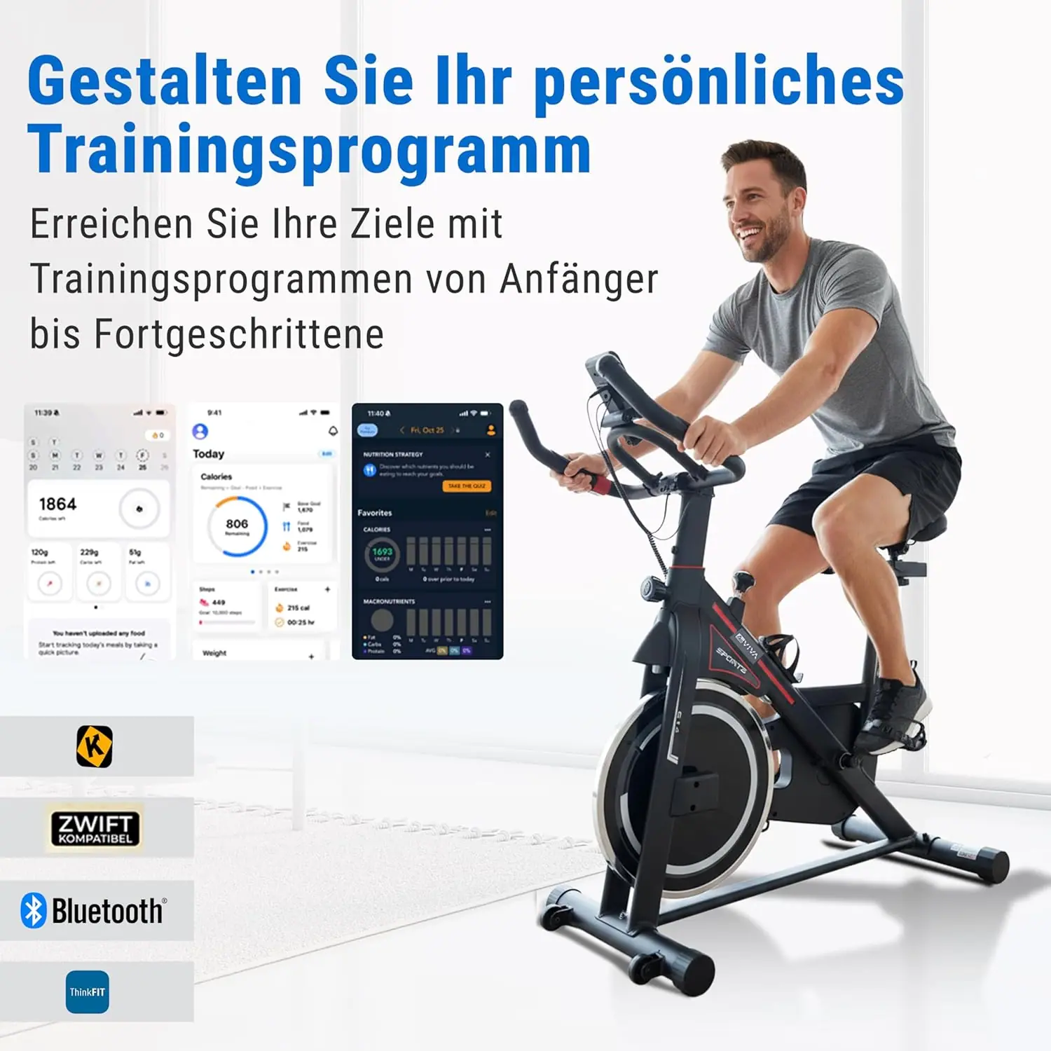 AsVIVA Indoor Cycle Dynamic S14 - NEU - App-Kompatibilität