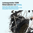 AsVIVA City E-Bike B15 – 28 Zoll – Weiß - Antrieb und Akku