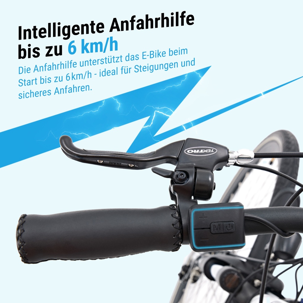 AsVIVA City E-Bike B15 – 28 Zoll – Weiß - Produktansicht