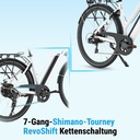 AsVIVA City E-Bike B15 – 28 Zoll – Weiß - Produktansicht