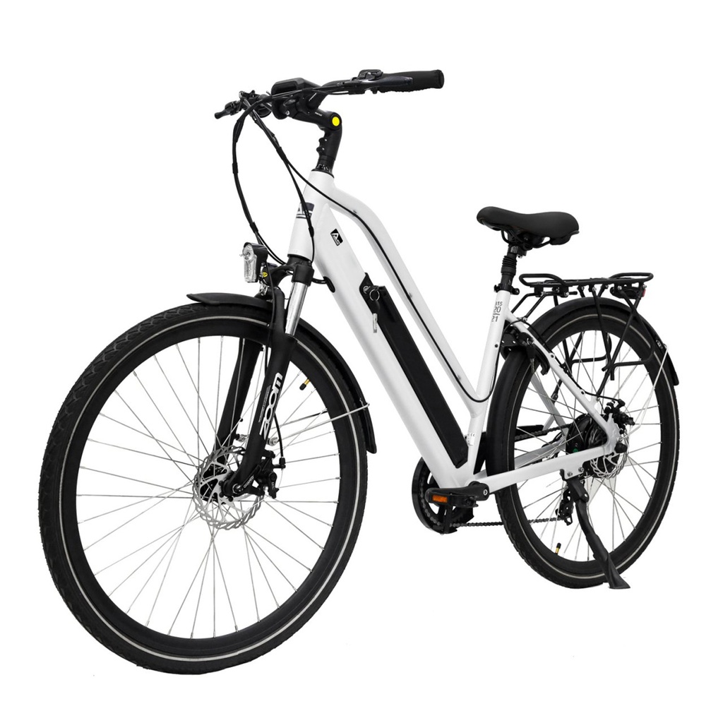 AsVIVA City E-Bike B15 – 28 Zoll – Weiß - Frontansicht