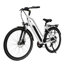 AsVIVA City E-Bike B15 – 28 Zoll – Weiß - Frontansicht