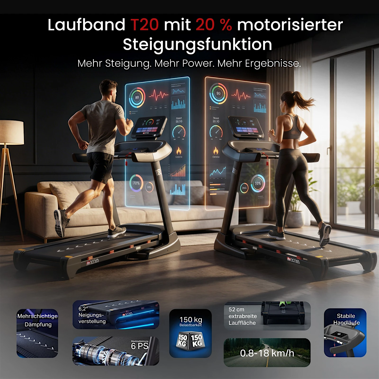 AsVIVA Laufband (K12525) - Produktansicht