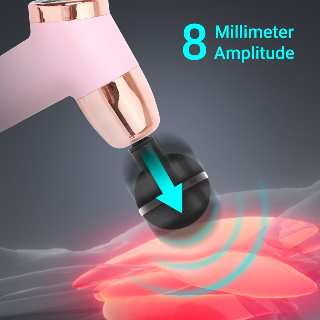 AsVIVA Massagepistole MGN2 - Rose - Produktansicht