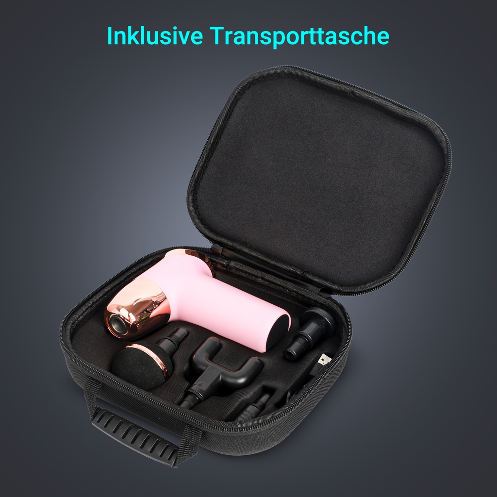 AsVIVA Massagepistole MGN2 - Rose - Produktansicht