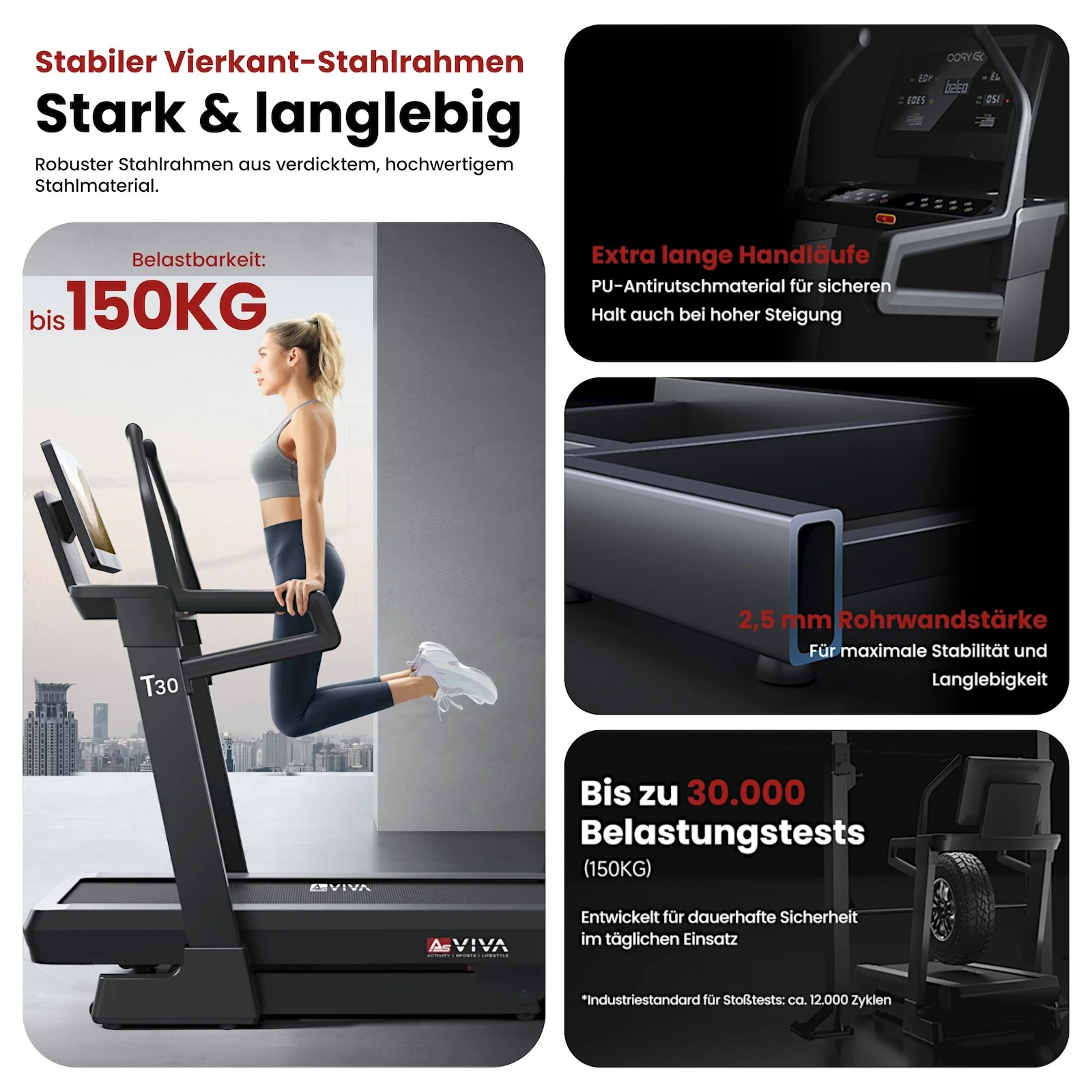 AsVIVA [T30] Laufband T30 Pro Max Climb Marathon - Produktansicht