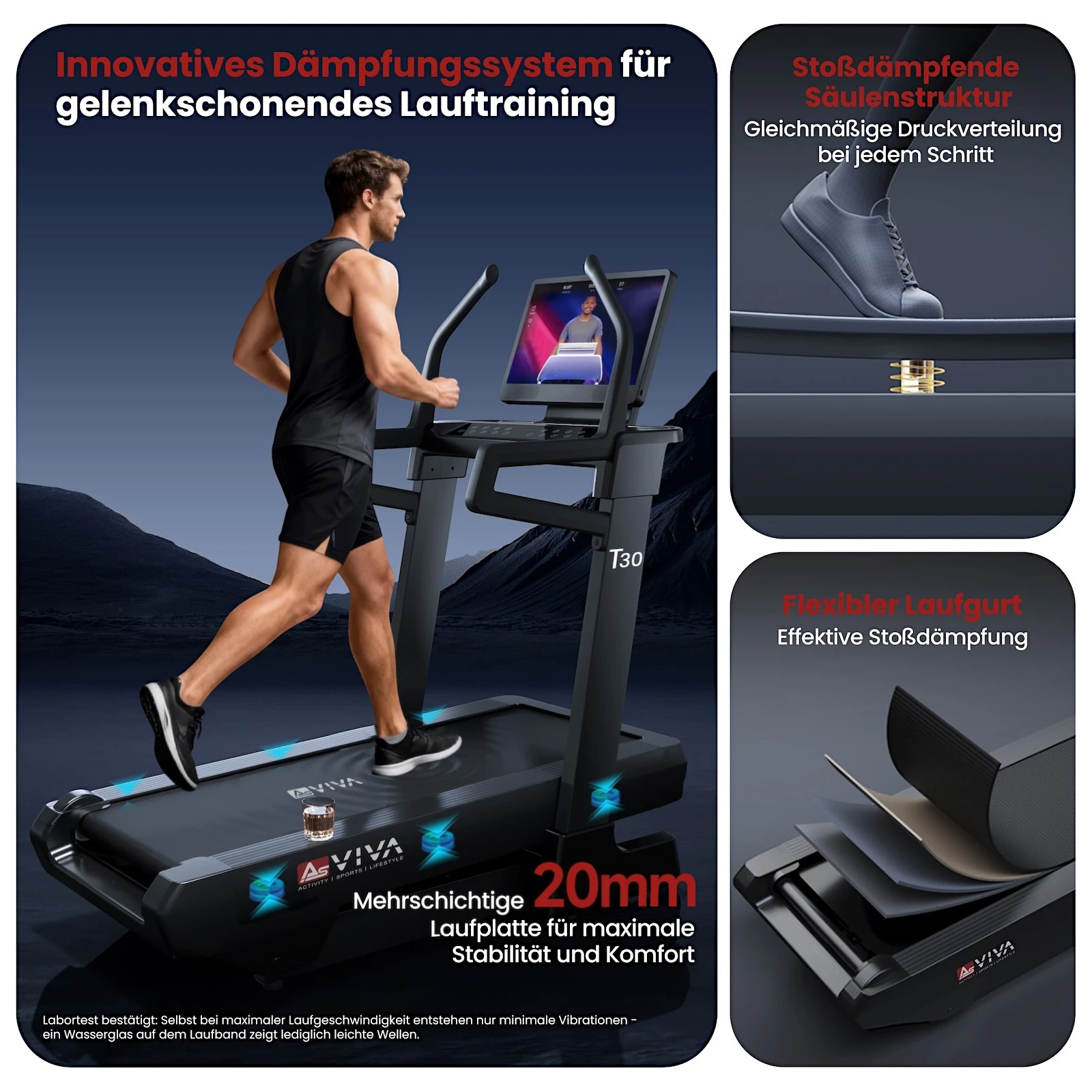 AsVIVA [T30] Laufband T30 Pro Max Climb Marathon - Produktansicht