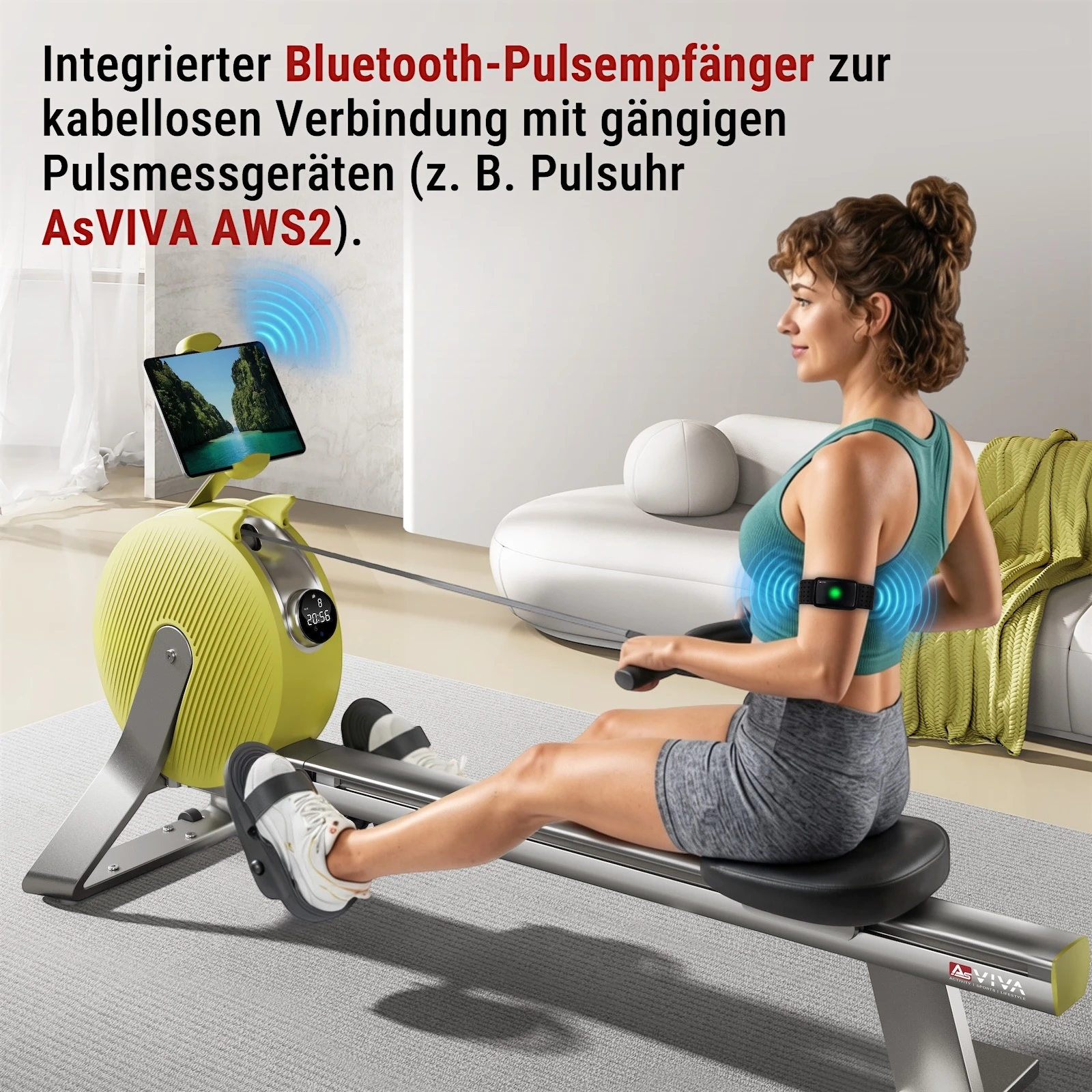 AsVIVA Rudergerät PowerGen RA20 - App-Kompatibilität