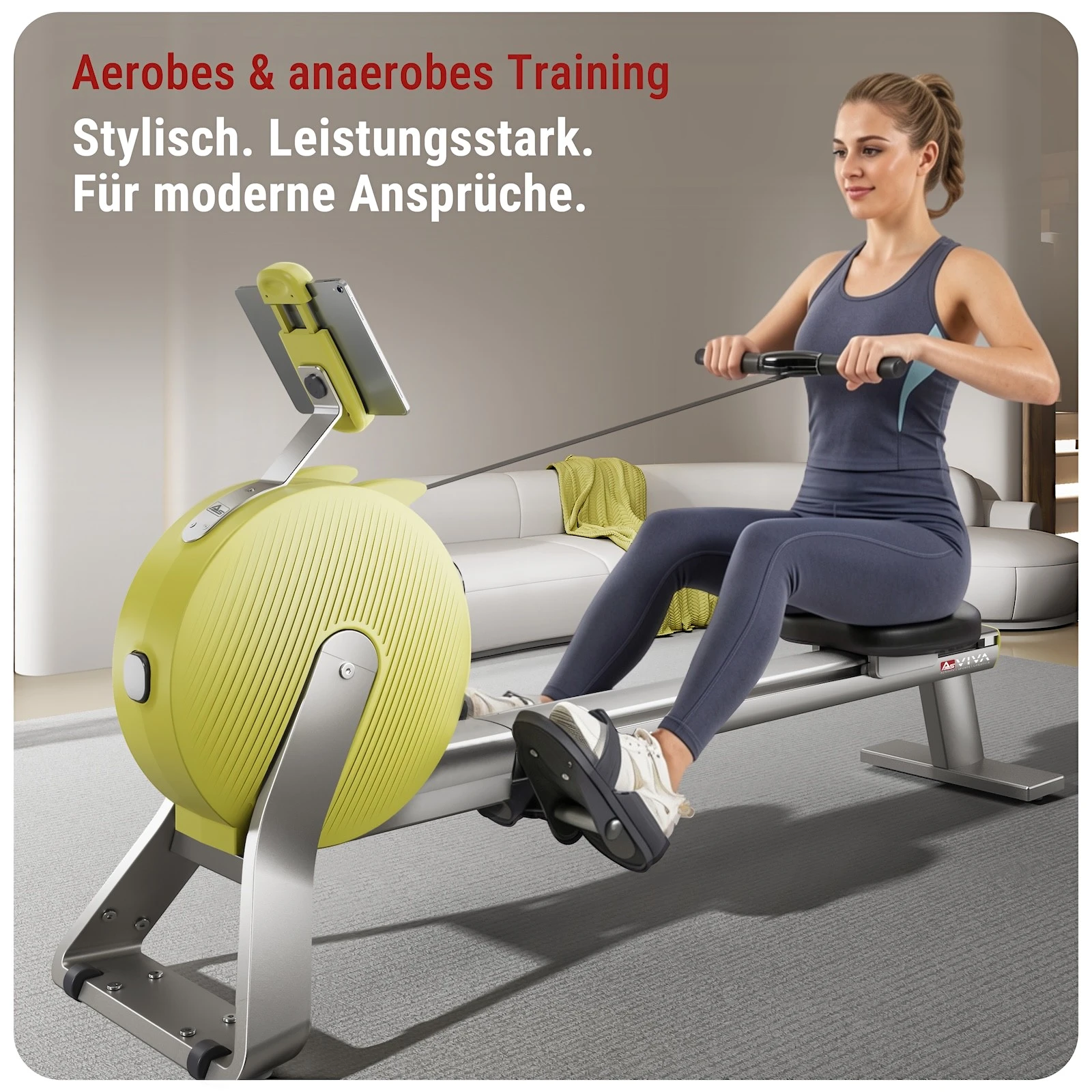 AsVIVA Rudergerät PowerGen RA20 - Trainingsansicht