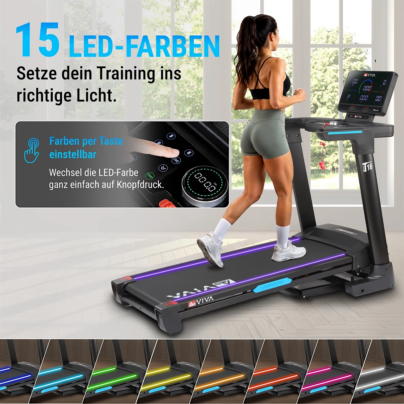 AsVIVA Laufband (UF6480-B) - App-Kompatibilität