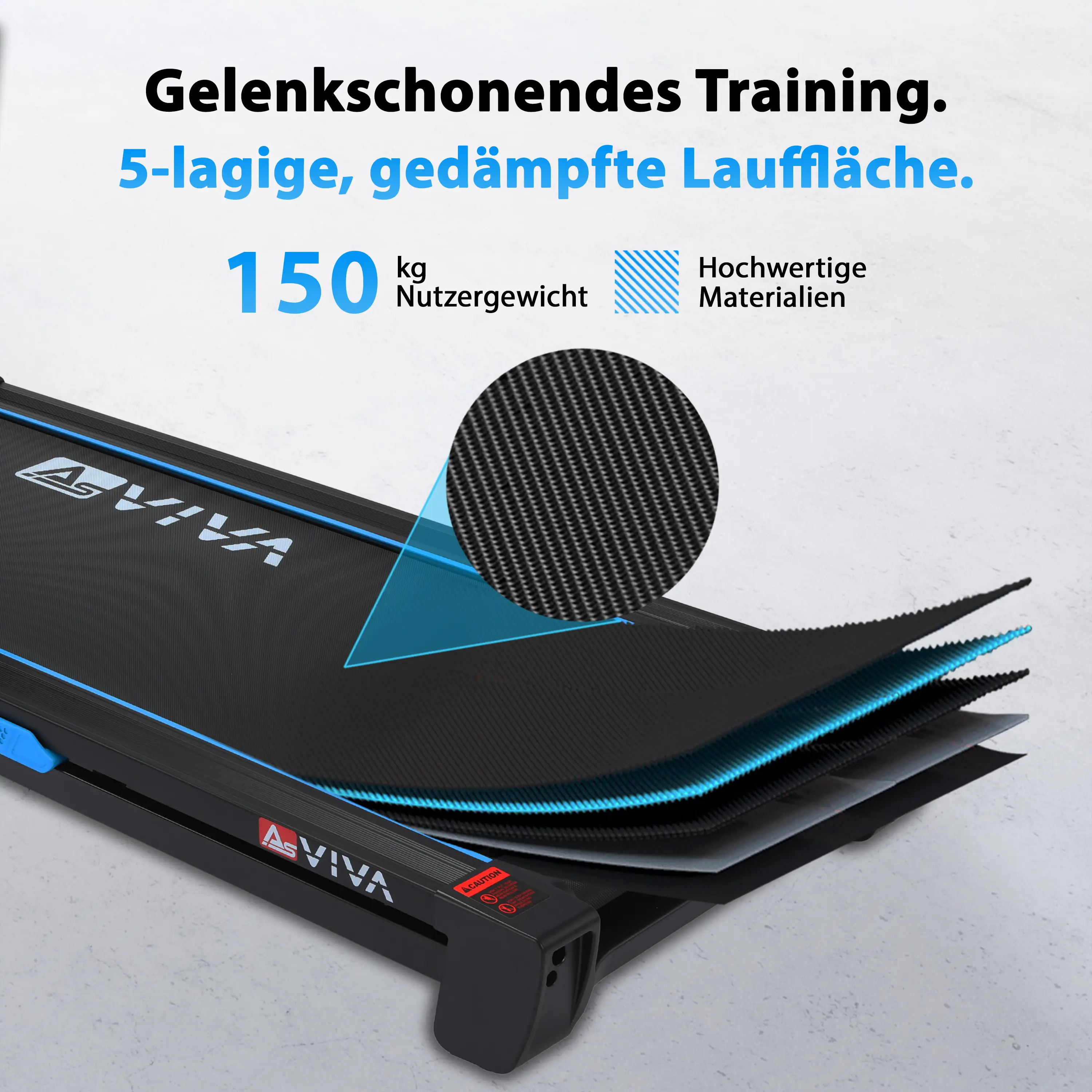 AsVIVA Laufband (UF6480-B) - App-Kompatibilität