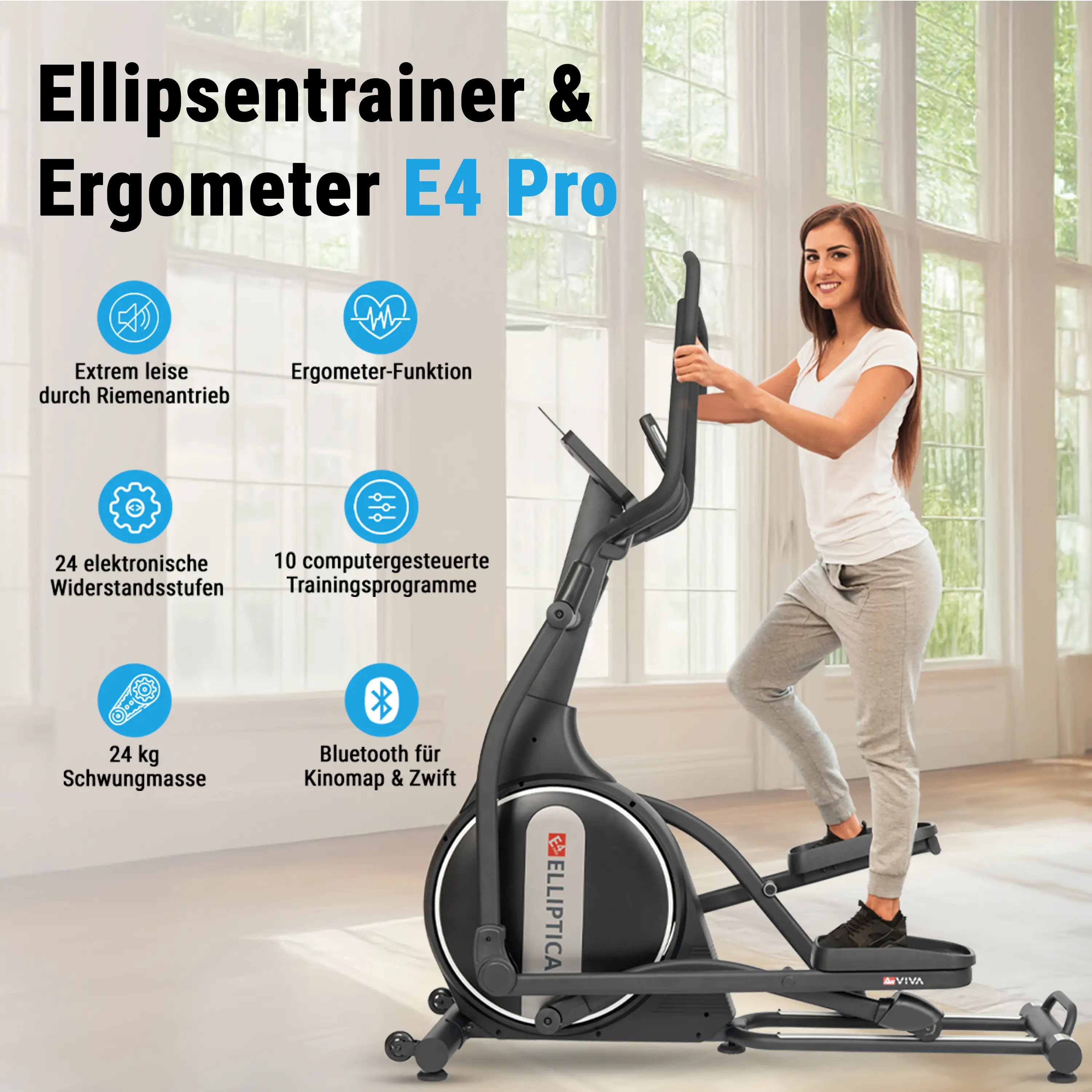 AsVIVA Ellipticaltrainer (YK-CT2301T) - Produktansicht