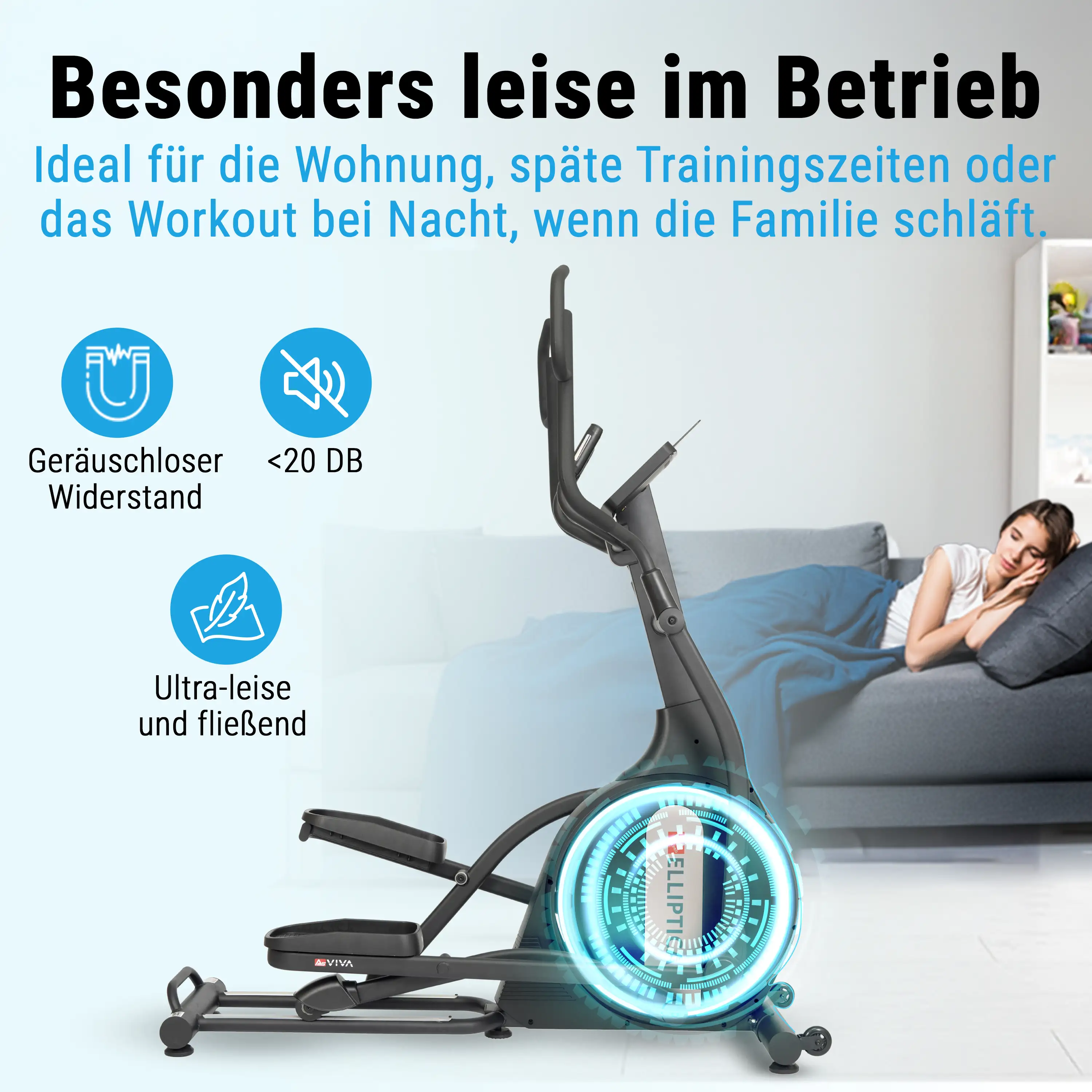 AsVIVA Ellipticaltrainer (YK-CT2301T) - Produktansicht