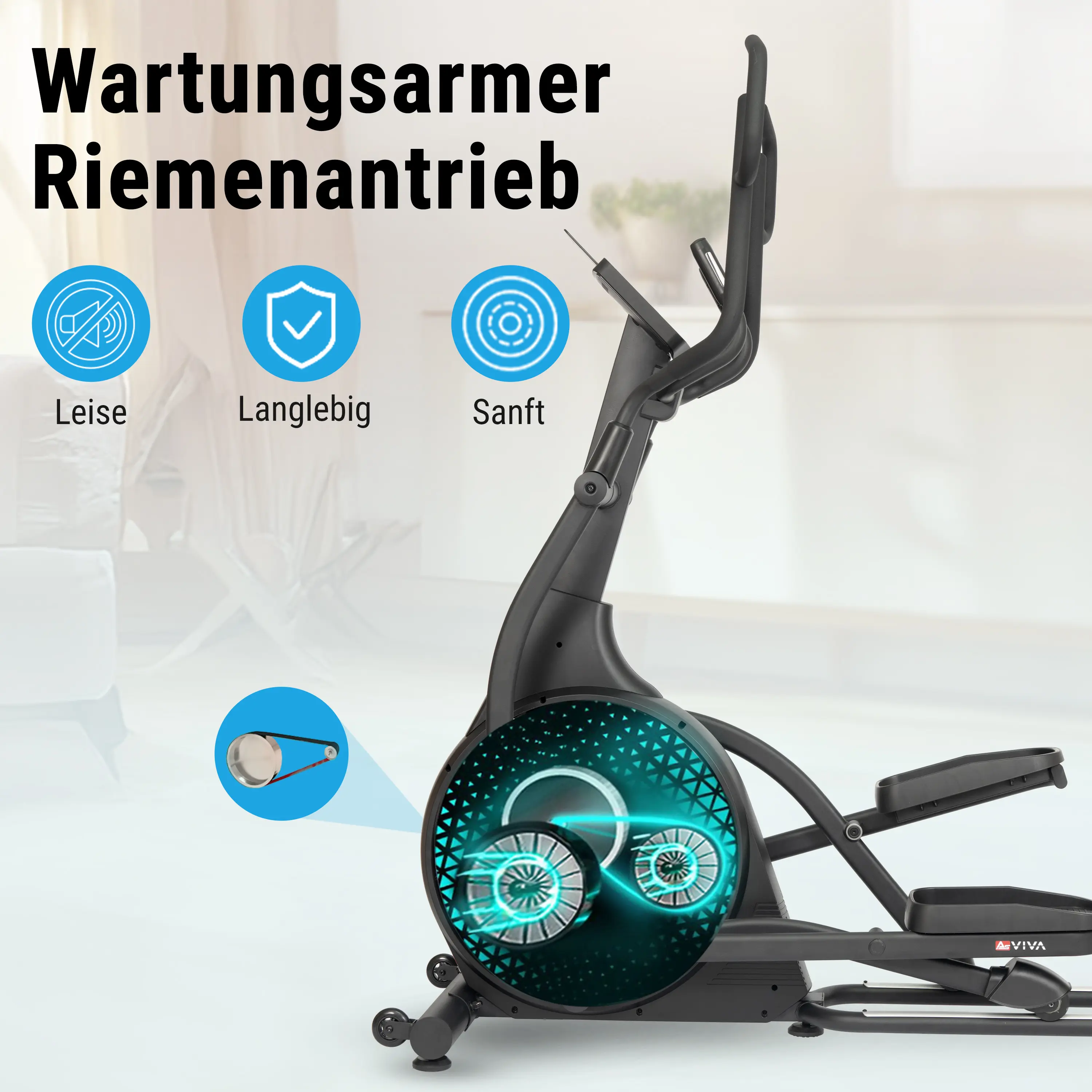 AsVIVA Ellipticaltrainer (YK-CT2301T) - Produktansicht