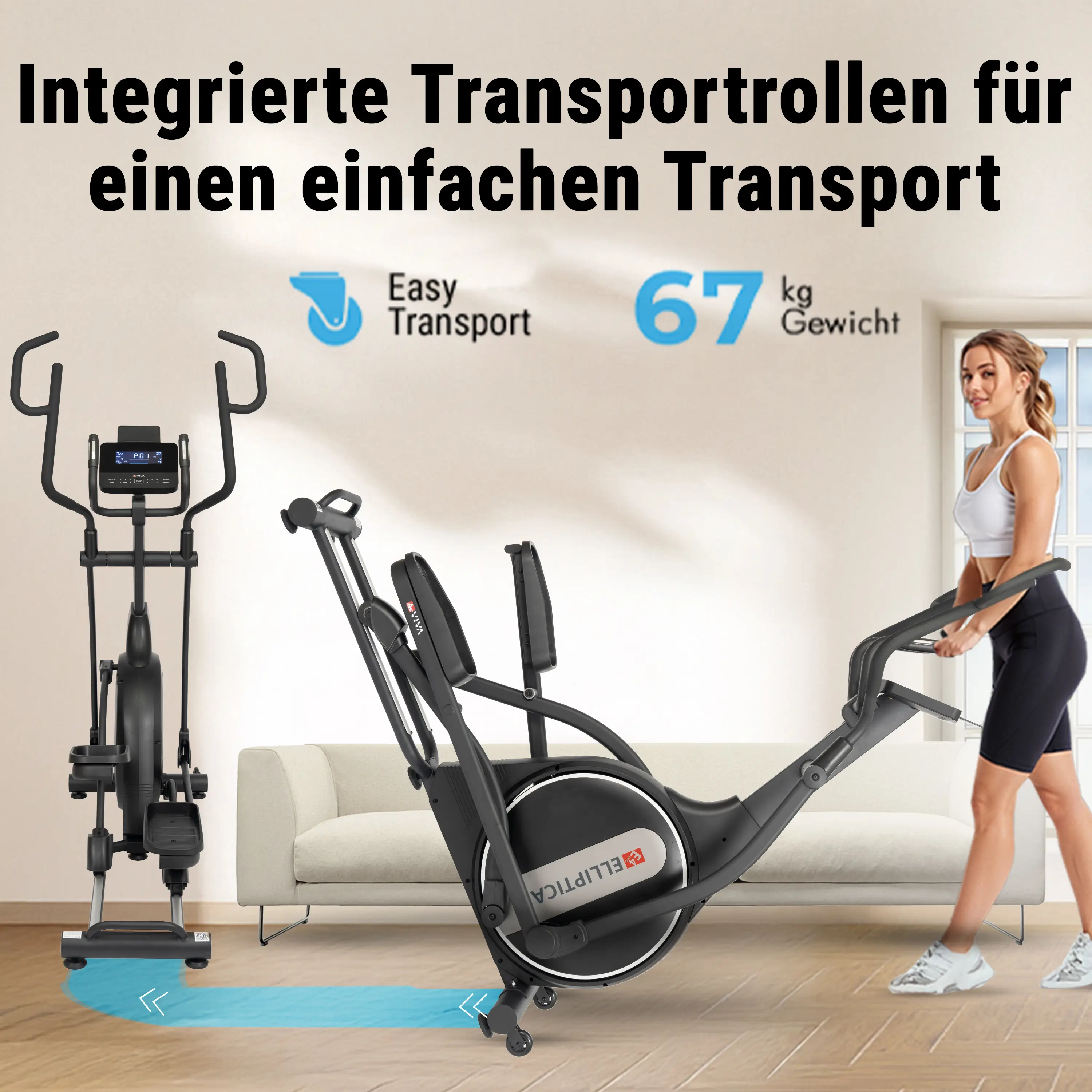 AsVIVA Ellipticaltrainer (YK-CT2301T) - Produktansicht