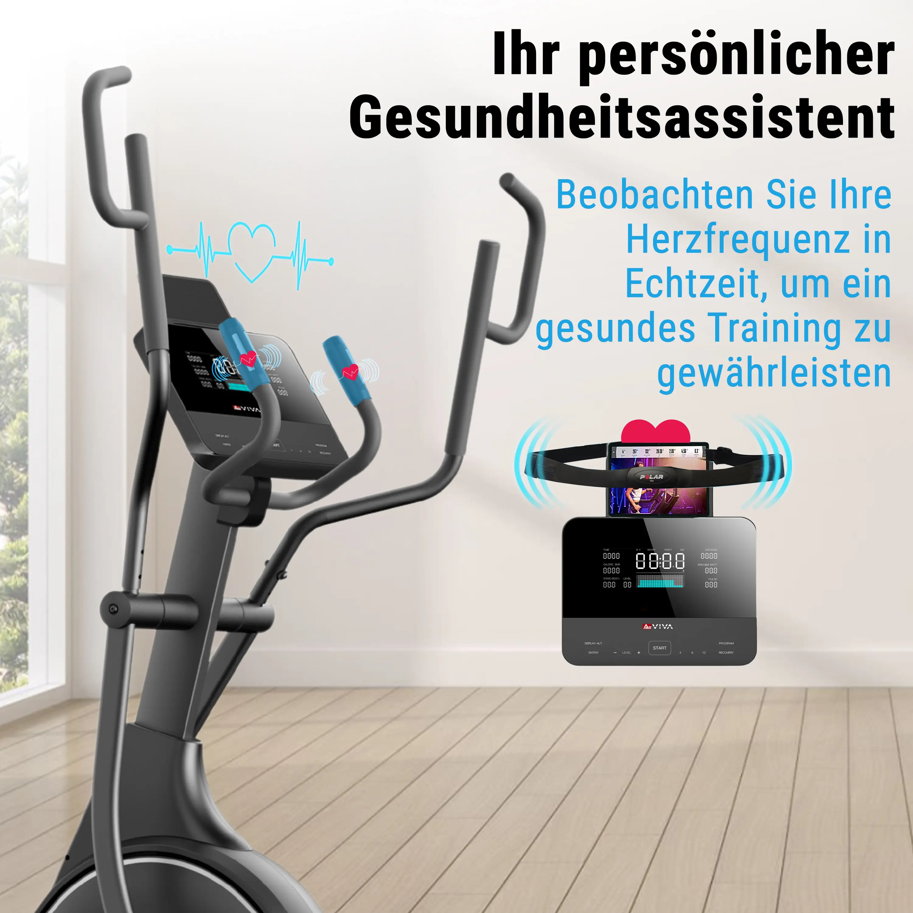 AsVIVA Ellipticaltrainer (YK-CT2301T) - Produktansicht