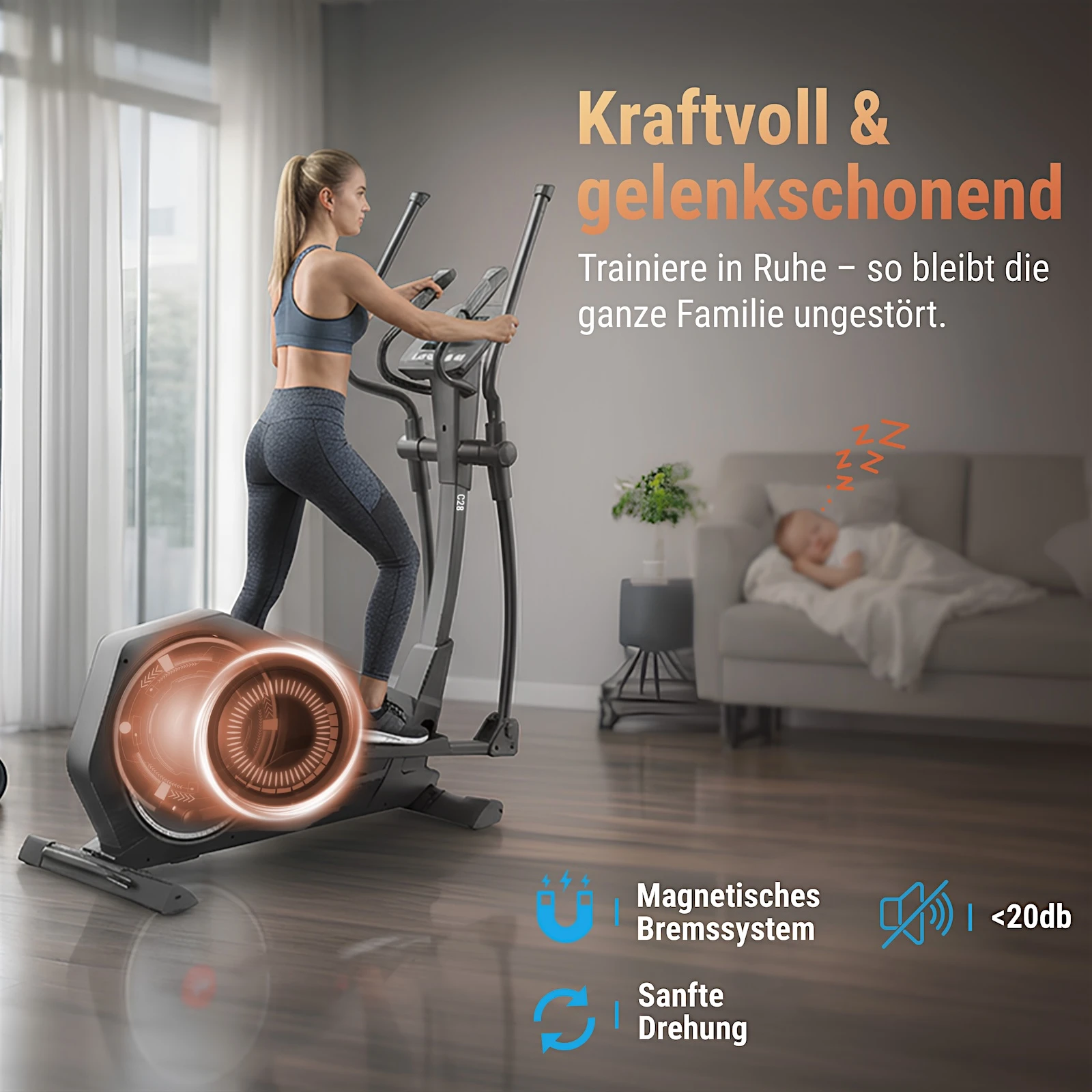 AsVIVA Crosstrainer C28 Runner - Produktansicht