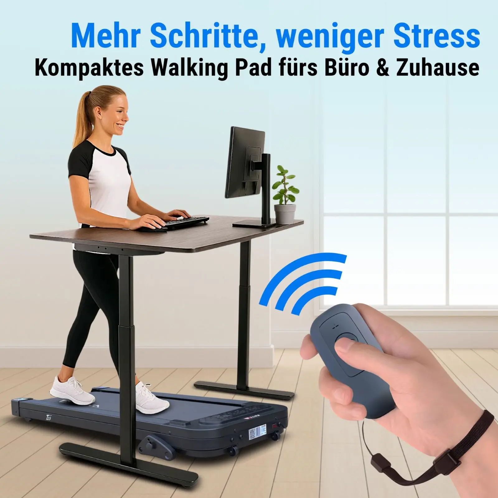 AsVIVA Walking Pad & Laufband Smart T25 - Produktansicht