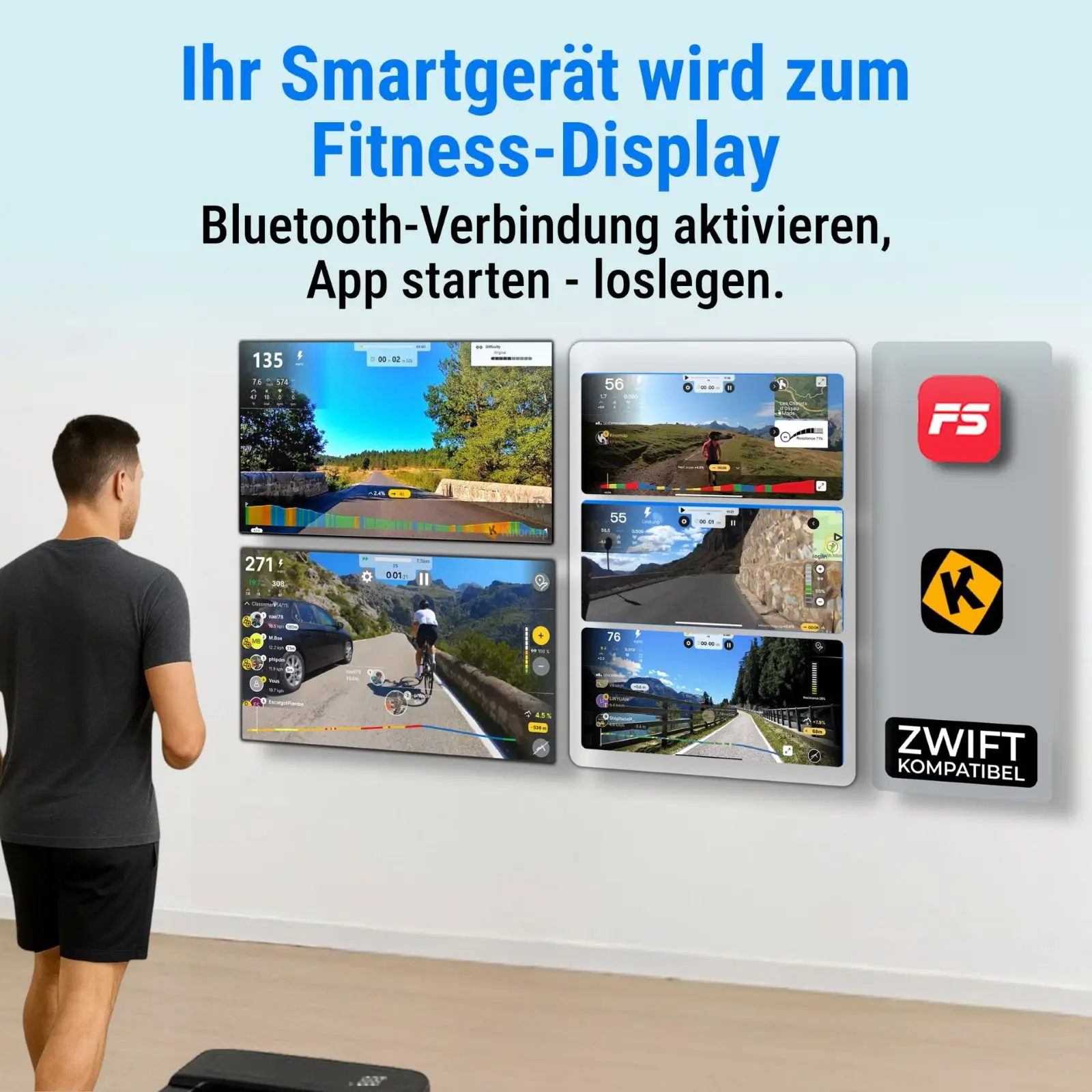 AsVIVA Walking Pad & Laufband Smart T25 - Produktansicht