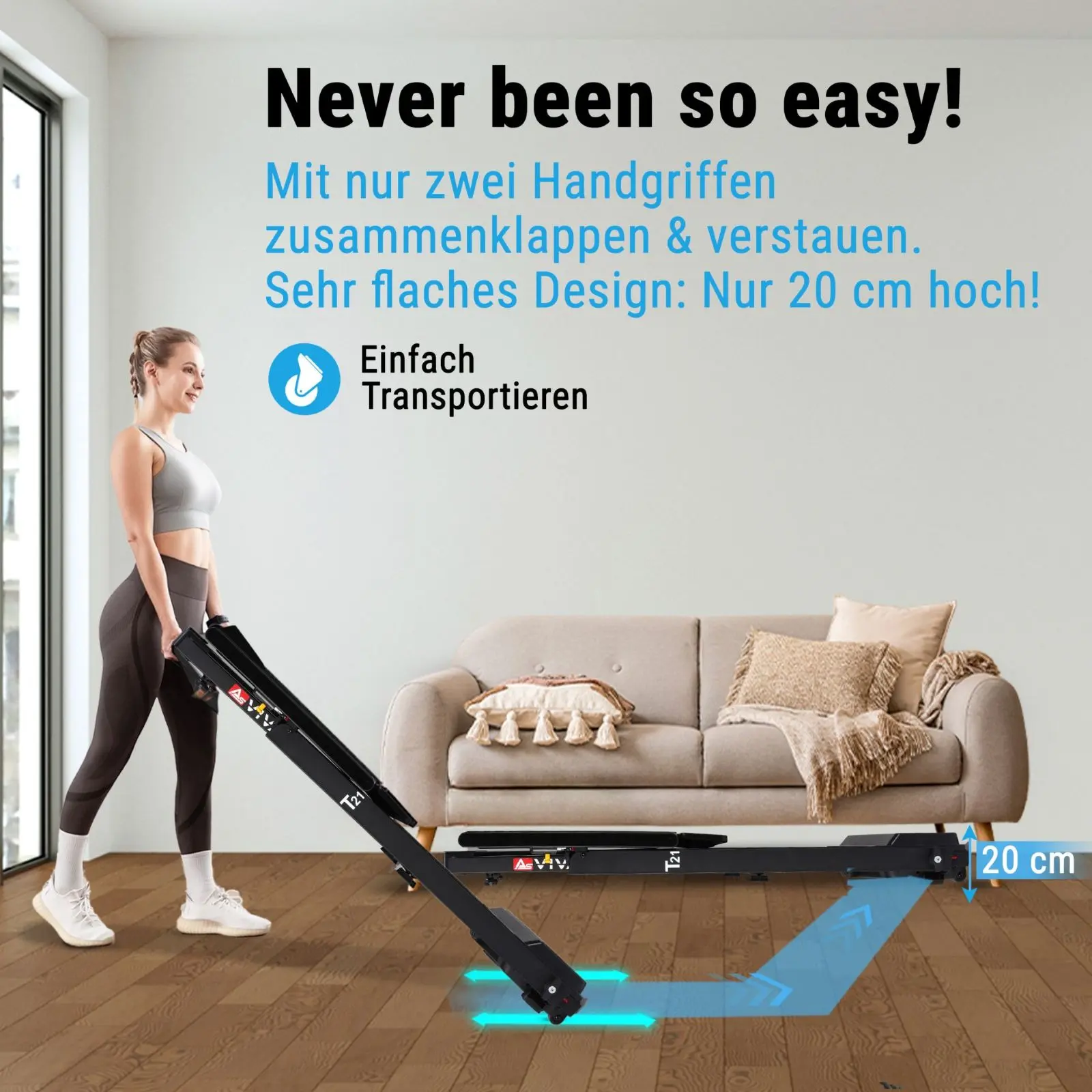AsVIVA Laufband (UF6409) - Produktansicht