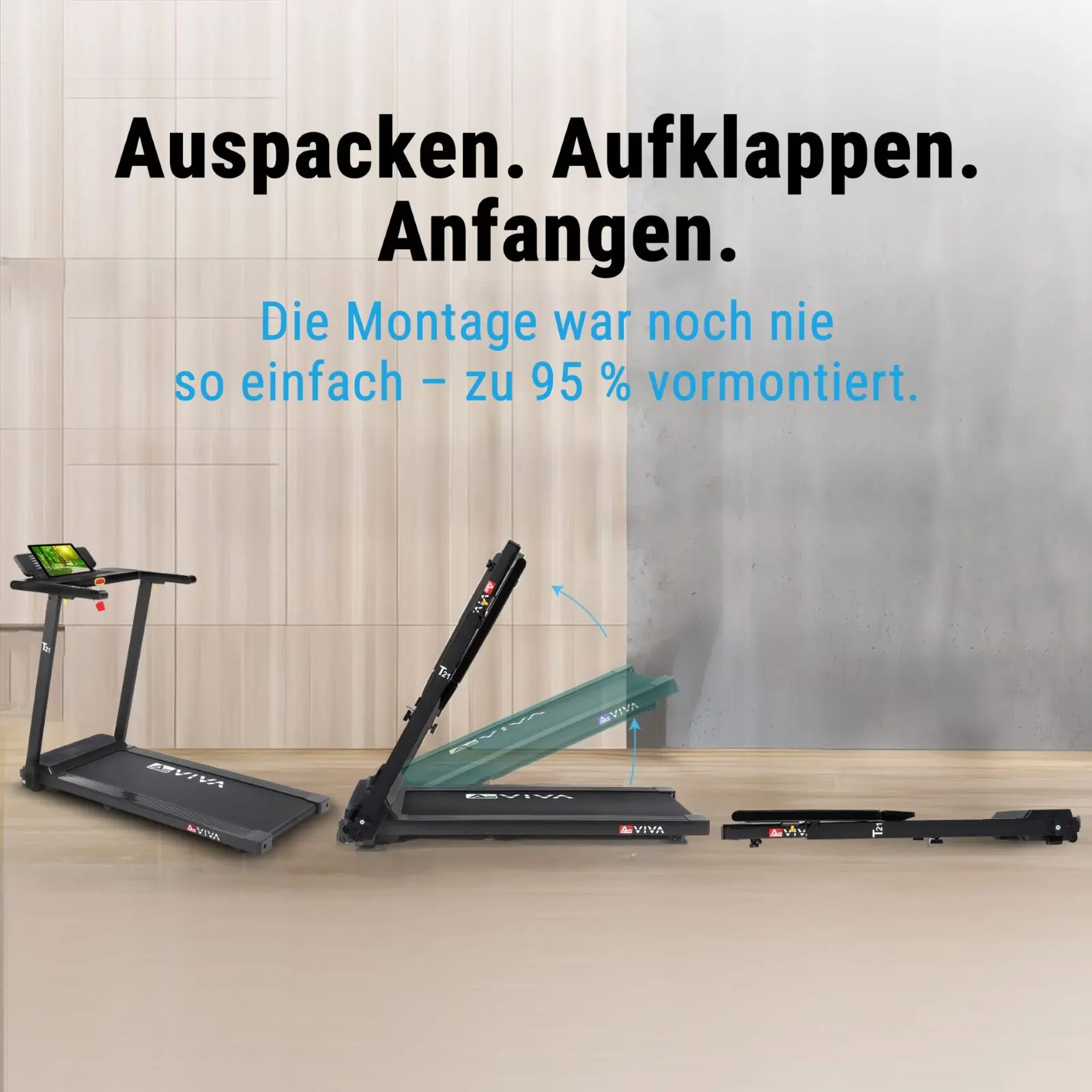 AsVIVA Laufband (UF6409) - Produktansicht