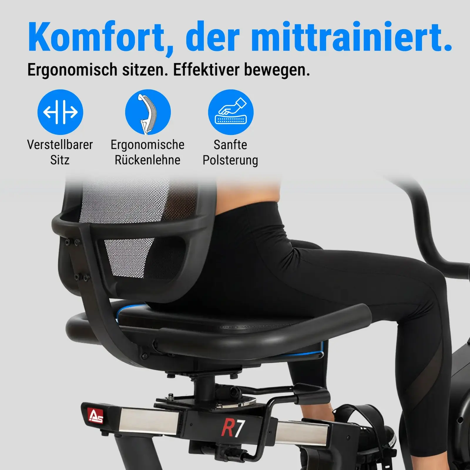 AsVIVA Liegeergometer (YK-B1902R) - Produktansicht