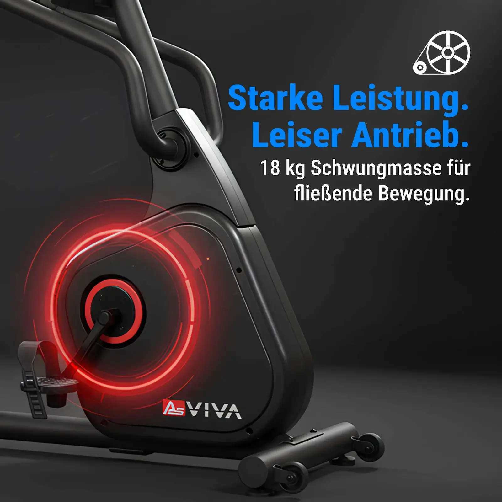 AsVIVA Liegeergometer (YK-B1902R) - Abmessungen