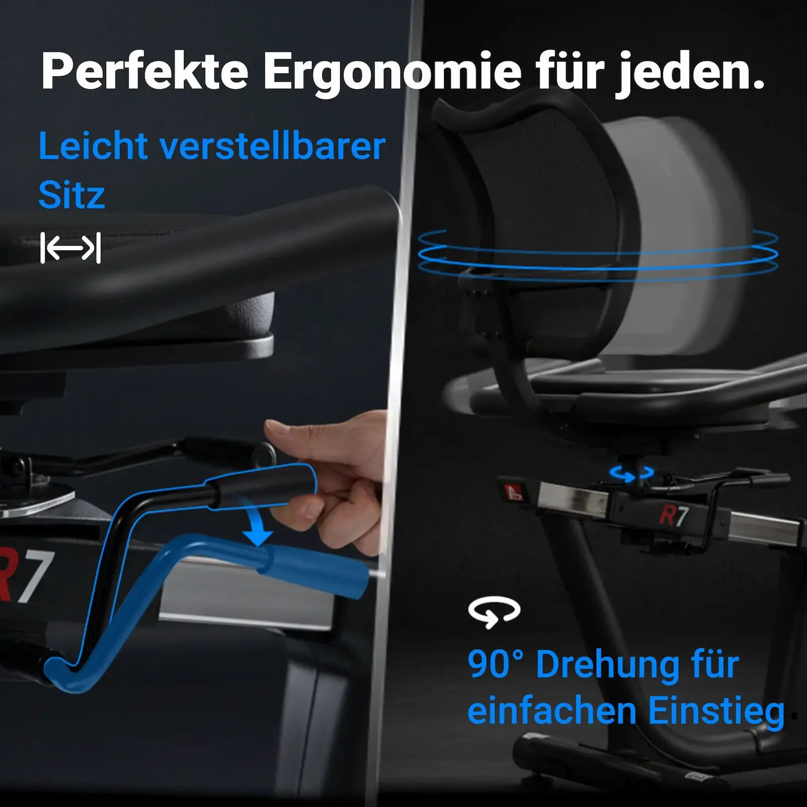 AsVIVA Liegeergometer (YK-B1902R) - Produktansicht
