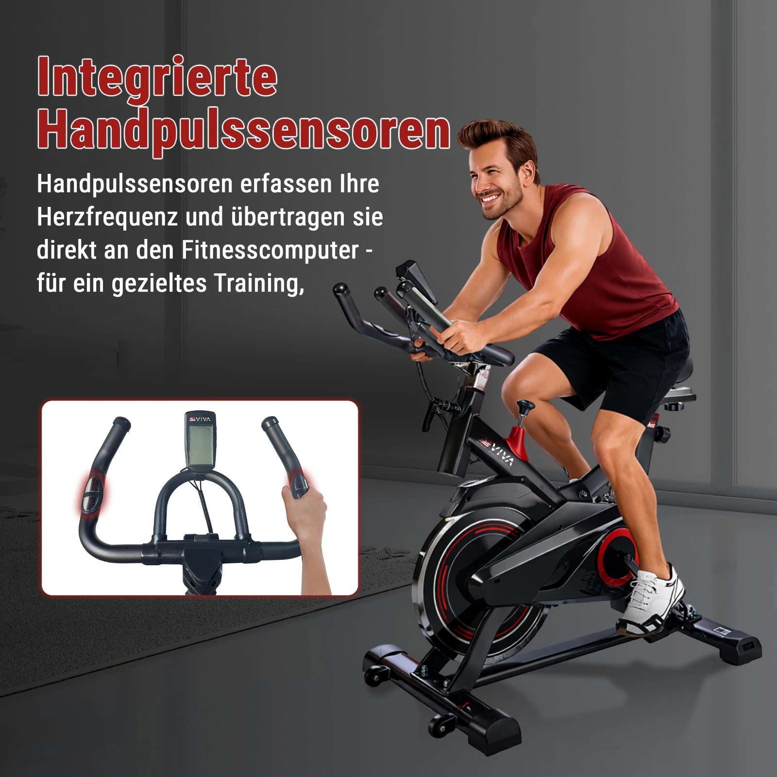 AsVIVA | INDOOR CYCLE Cardio XI Sport bicycle S11 - Produktansicht