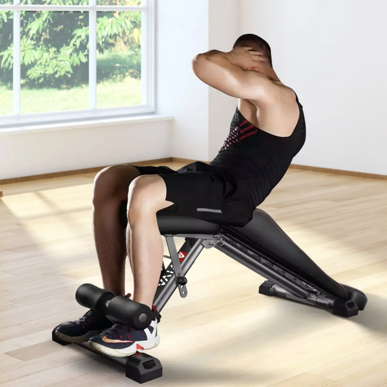 AsVIVA Hantelbank & Negativbank Home-Gym WB2 - Trainingsansicht