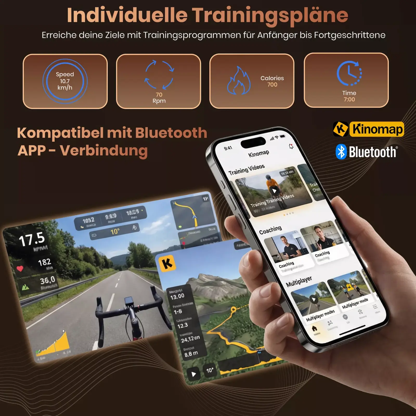 AsVIVA Ergometer Smart Fit H22 grau - Produktansicht