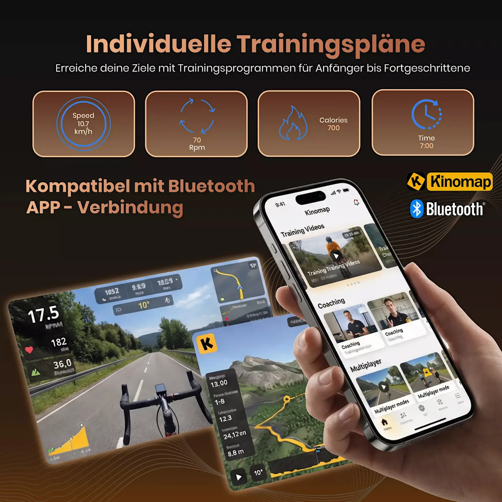 AsVIVA Ergometer Smart Fit H22 grau - Produktansicht