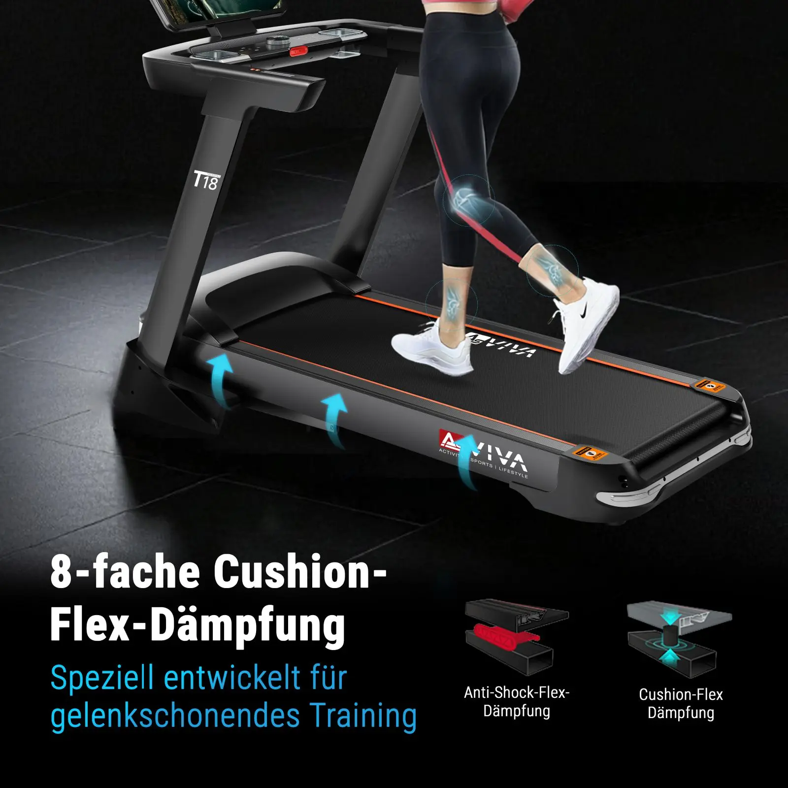 AsVIVA Laufband (GTS9#21,5") - Produktansicht