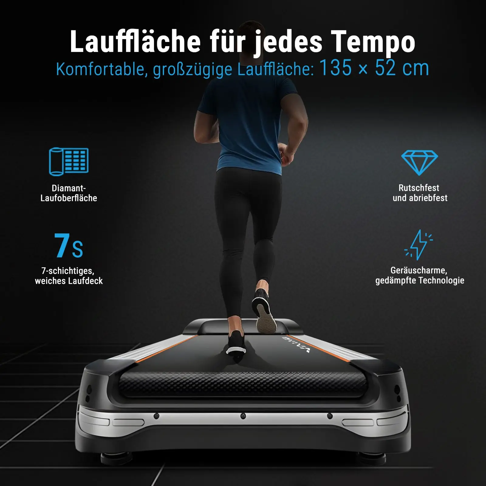 AsVIVA Laufband (GTS9#21,5") - Produktansicht
