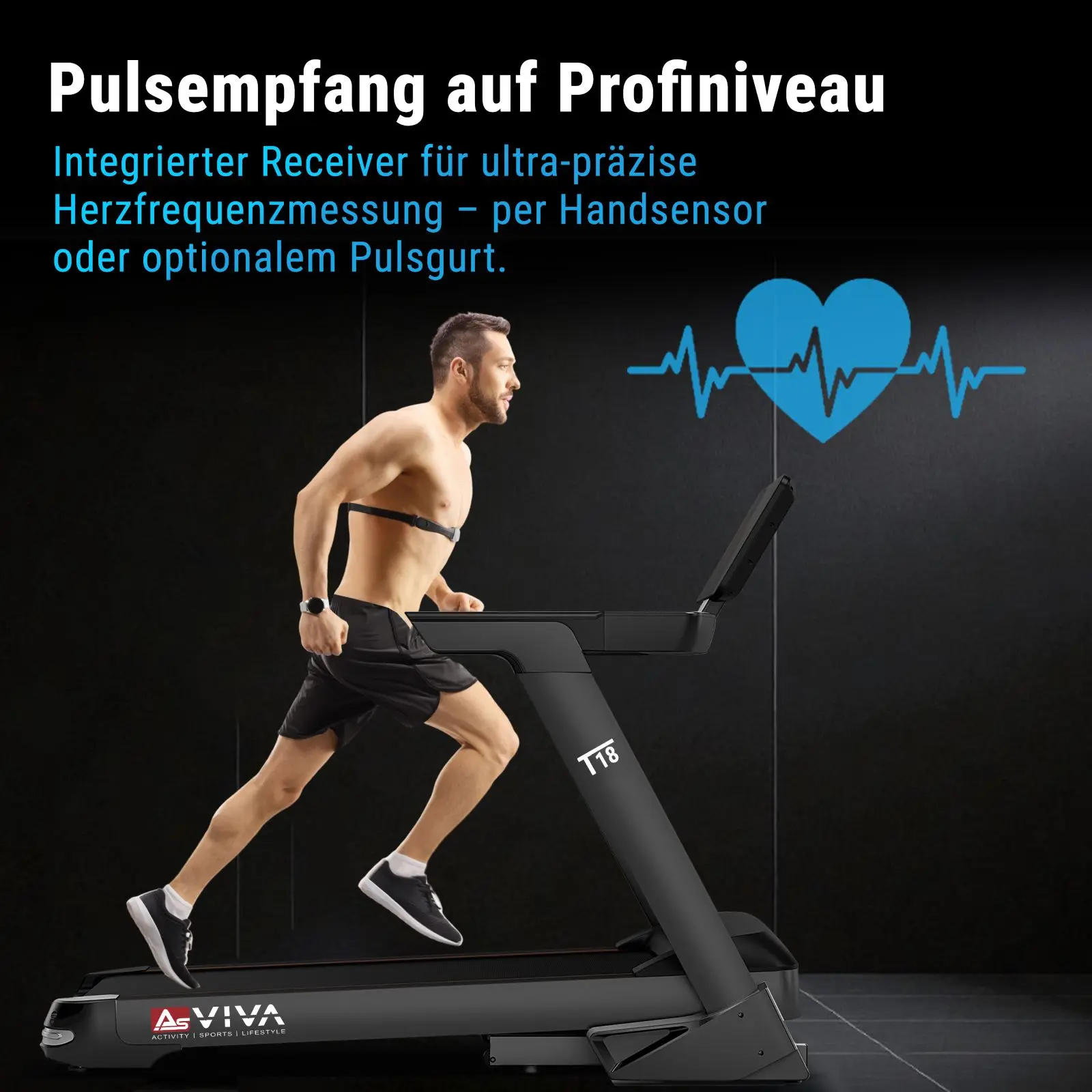 AsVIVA Laufband (GTS9#21,5") - Produktansicht