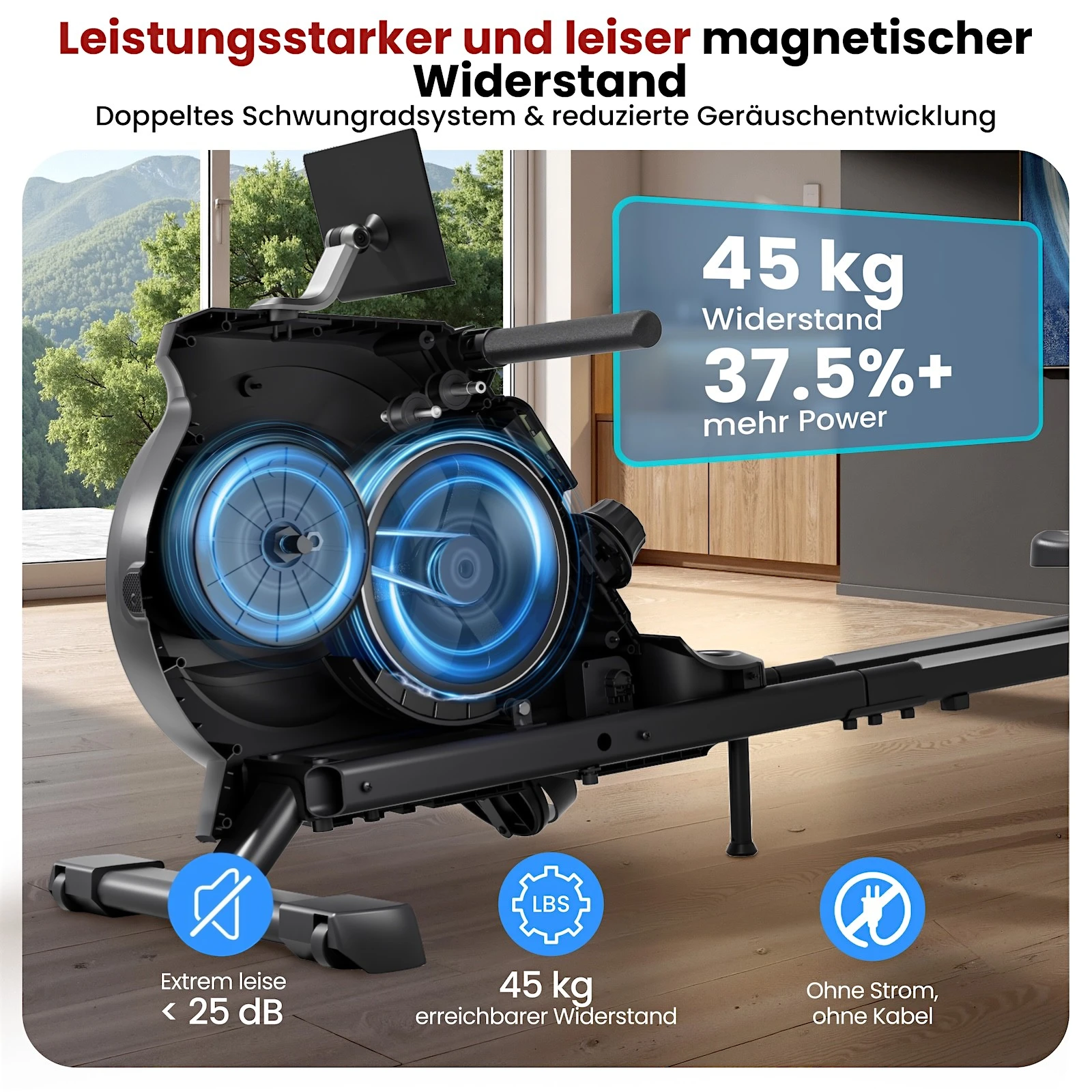 AsVIVA Rudergerät (V1) - Produktansicht