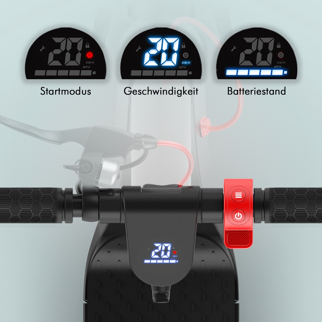 [ES01] E-Scooter AsVIVA ES01 Tretroller - Produktansicht