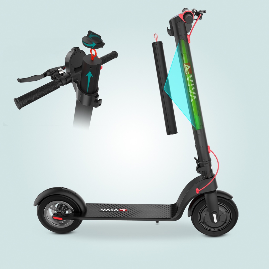 [ES01] E-Scooter AsVIVA ES01 Tretroller - Produktansicht