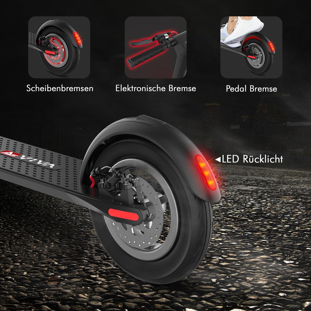 [ES01] E-Scooter AsVIVA ES01 Tretroller - Produktansicht