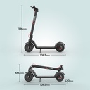 [ES01] E-Scooter AsVIVA ES01 Tretroller - Abmessungen