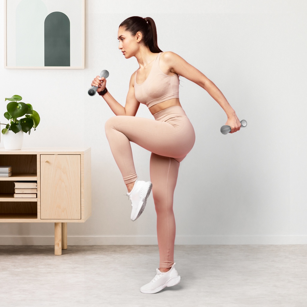 AsVIVA [KH3-1] 2er Set Hantel 1 kg Power Boost KH3 - Trainingsansicht