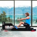 AsVIVA Wasser-Rudergerät RA18 Pro - Trainingsansicht