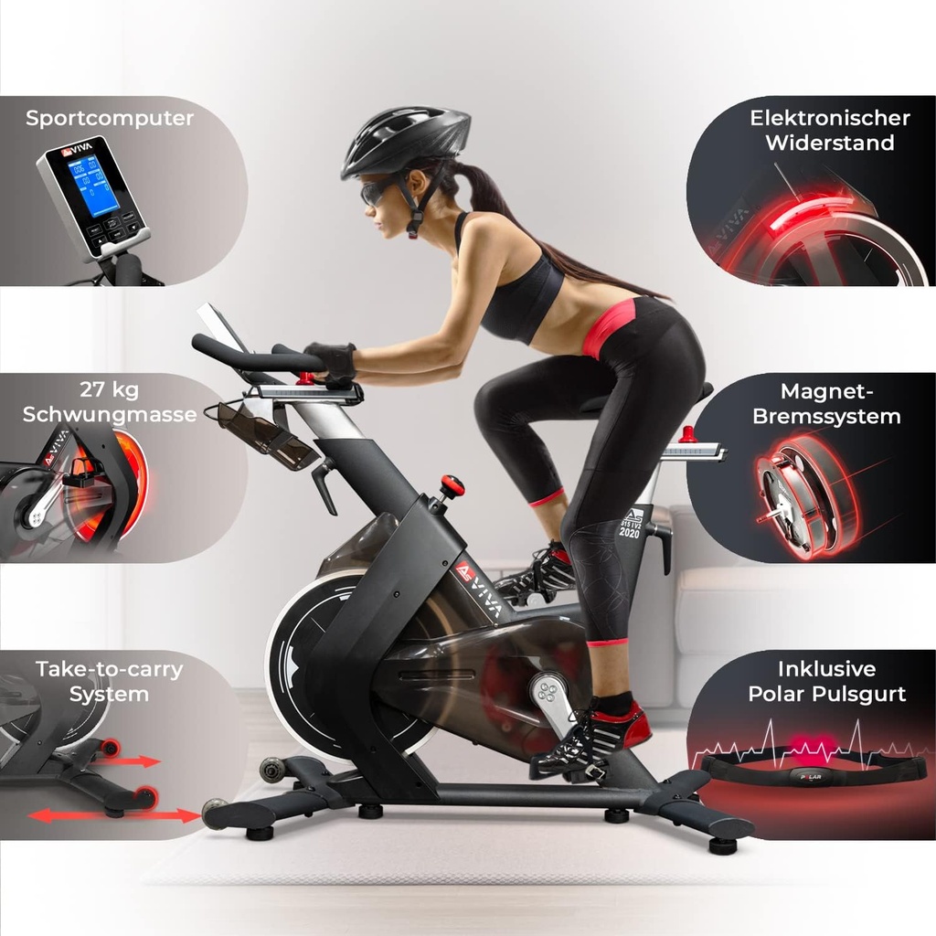 Indoor Cycle Speedbike AsVIVA S15 Bluetooth - Detailansicht
