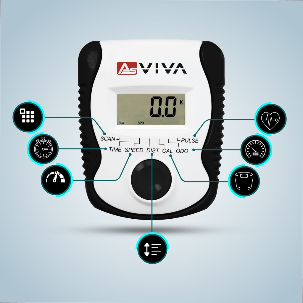 AsVIVA | Ergometer Cardio H14 Sport Hemtrainer X-Bike - Display und Konsole