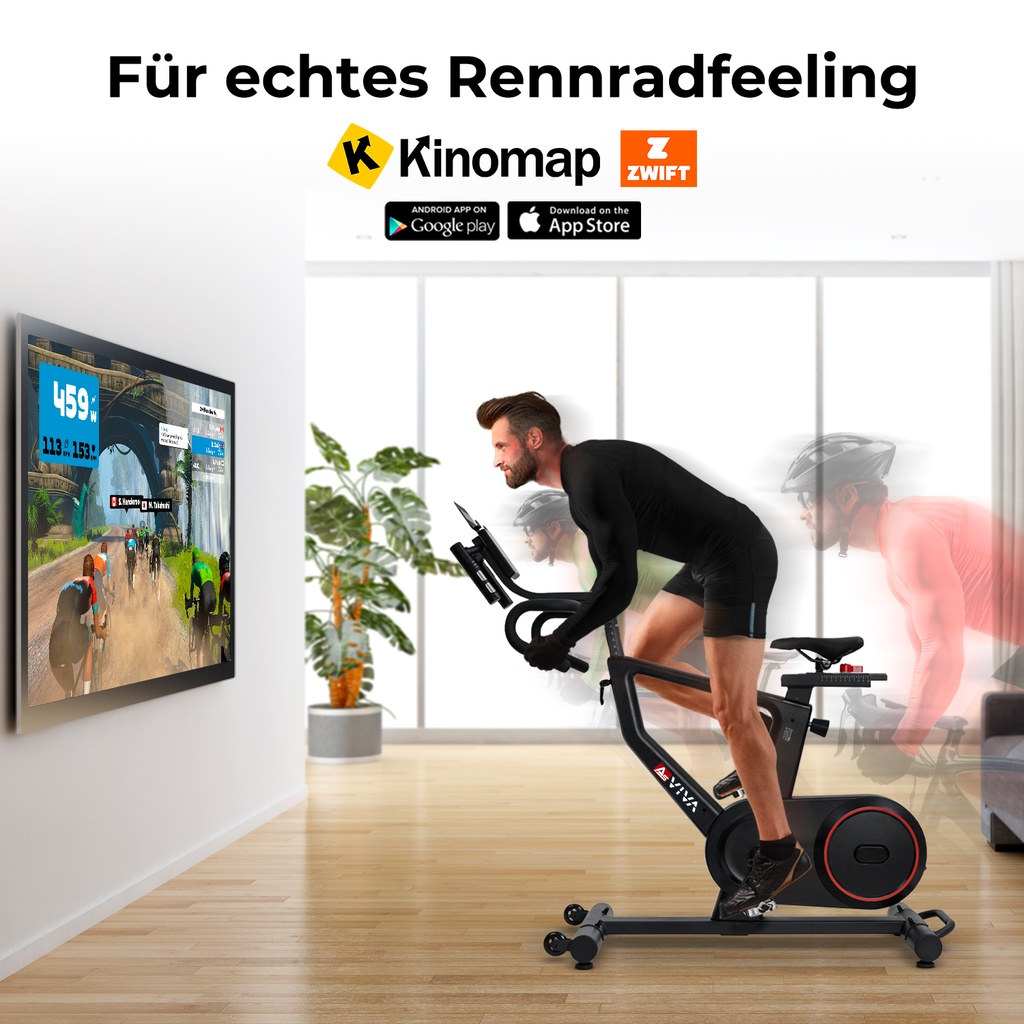 AsVIVA Speedbike Power S18 Pro - Trainingsansicht