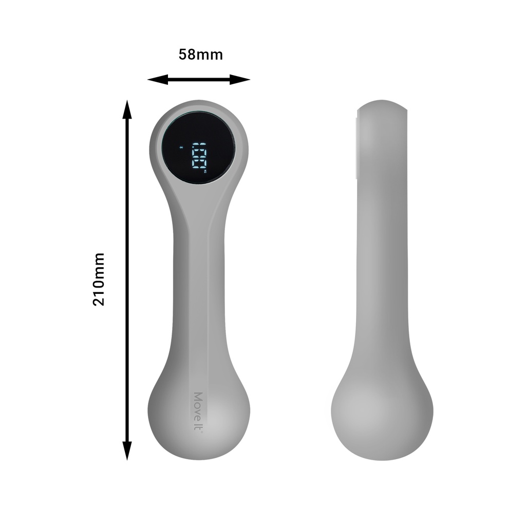 AsVIVA 3er Hantel-Set Power KH3 - Abmessungen