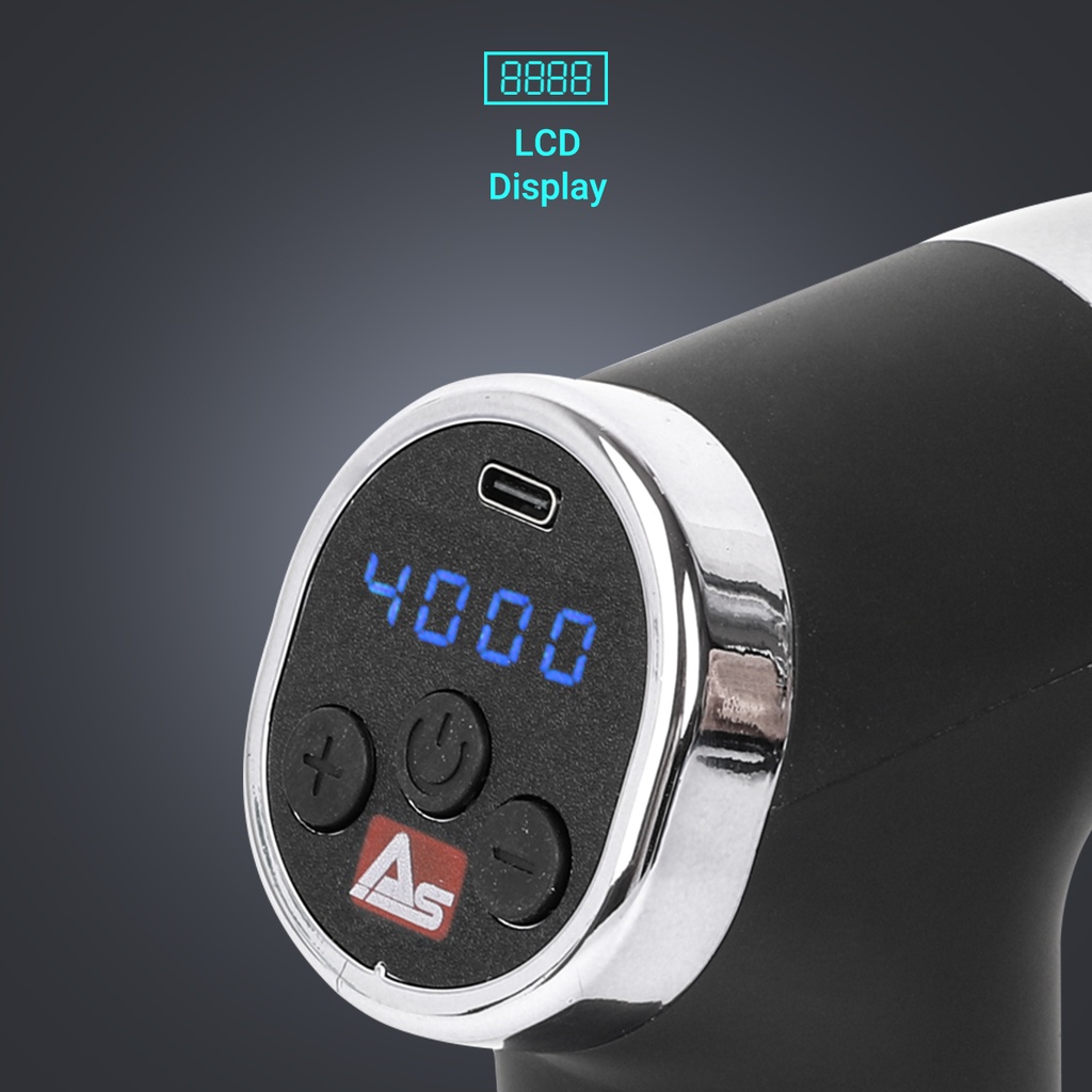 AsVIVA Massagepistole MGN2 - Rose - Display und Konsole