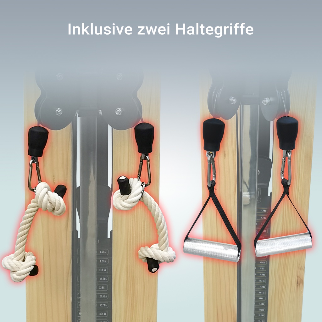 AsVIVA Kraftstation & Kabelzugstation MG7 Natur - Produktansicht